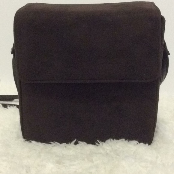 Susan Gail Genuine Suede Brown Box Handbag - Picture 2 of 13